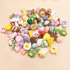 50pcs Mixed DIY Resin Cartoon Patches for Kids - S