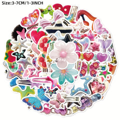 50pcs Cartoon Hairpin Graffiti Stickers DIY Sticker Pack