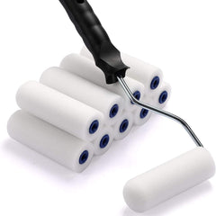 12pcs Foam Paint Tray Set with Roller Frame & Refills Mini Kits