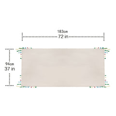 Colorful Tassel Linen Scarf for Women Outdoor Wrap
