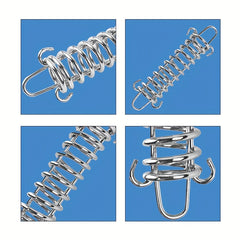 2pcs Stainless Steel Spring Wind Rope Buckle for Sunshade and Camping Gear
