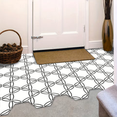 1pc Peel And Stick Floor Tile Hexagonal Vinyl Floor Sticker