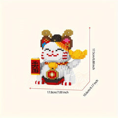 Lucky Cat Building Blocks Educational Puzzle Toys