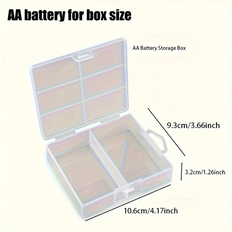 Compact PET Battery Organizer, Holds 24 AA AAA Batteries, Impact Resistant