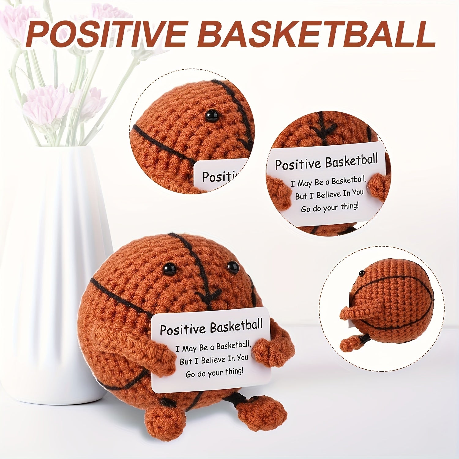 Basketball Crochet Knitted Doll Gift for Athletes