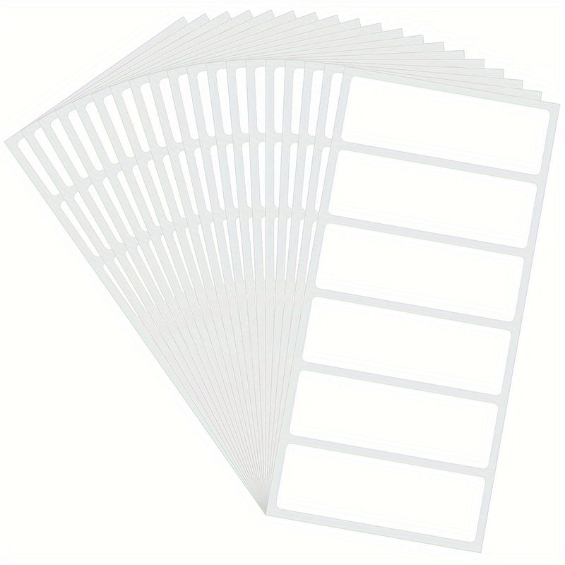 120 Blank Synthetic Paper Self-Adhesive Labels 3x1 Inch