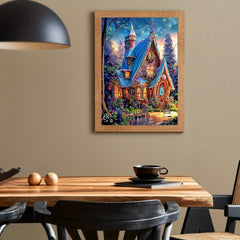 DIY 5D Diamond Painting Set Castle Flower Grass 30x40cm Frameless