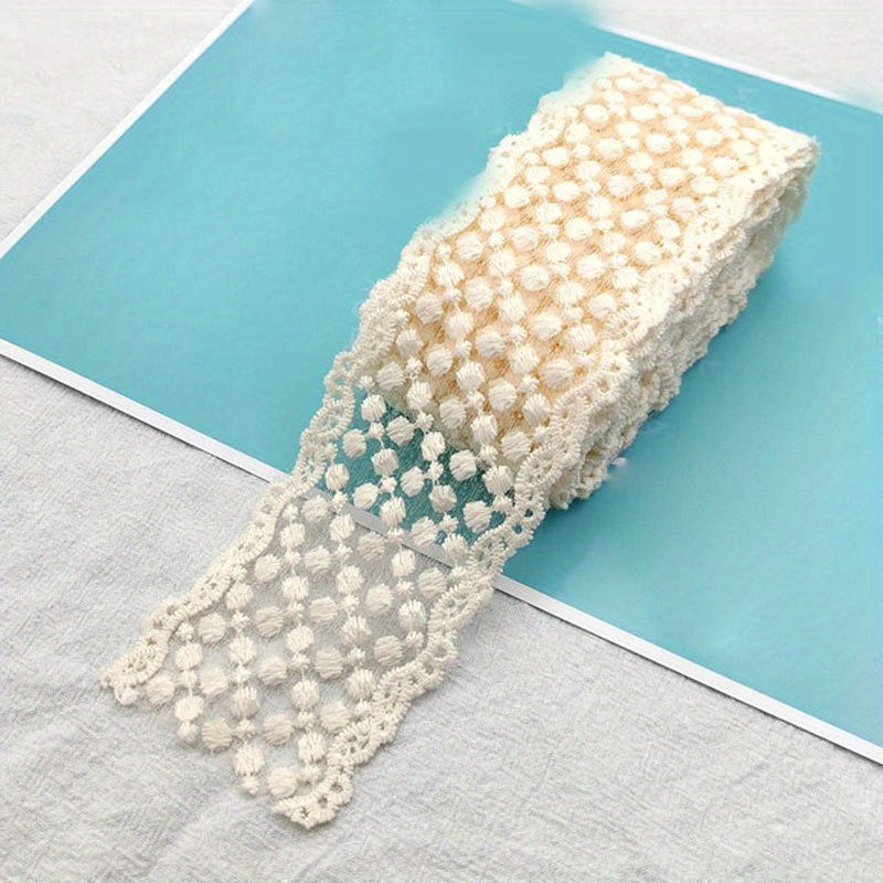 1 Yard Beige Lace For DIY Sewing Lace Trims For Hair Accessories