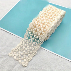 1 Yard Beige Lace For DIY Sewing Lace Trims For Hair Accessories
