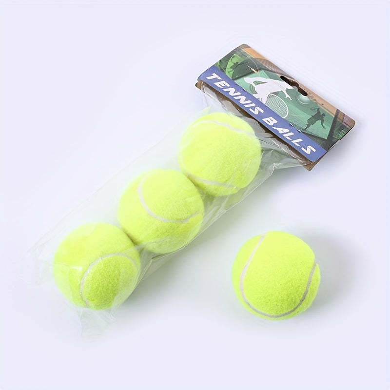 3pcs Tennis Ball for Training and Competition, Suitable for Beach Park Yard