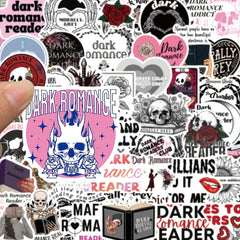 50pcs Cartoon Skull Graffiti Stickers for Books Guitars Waterproof Stickers