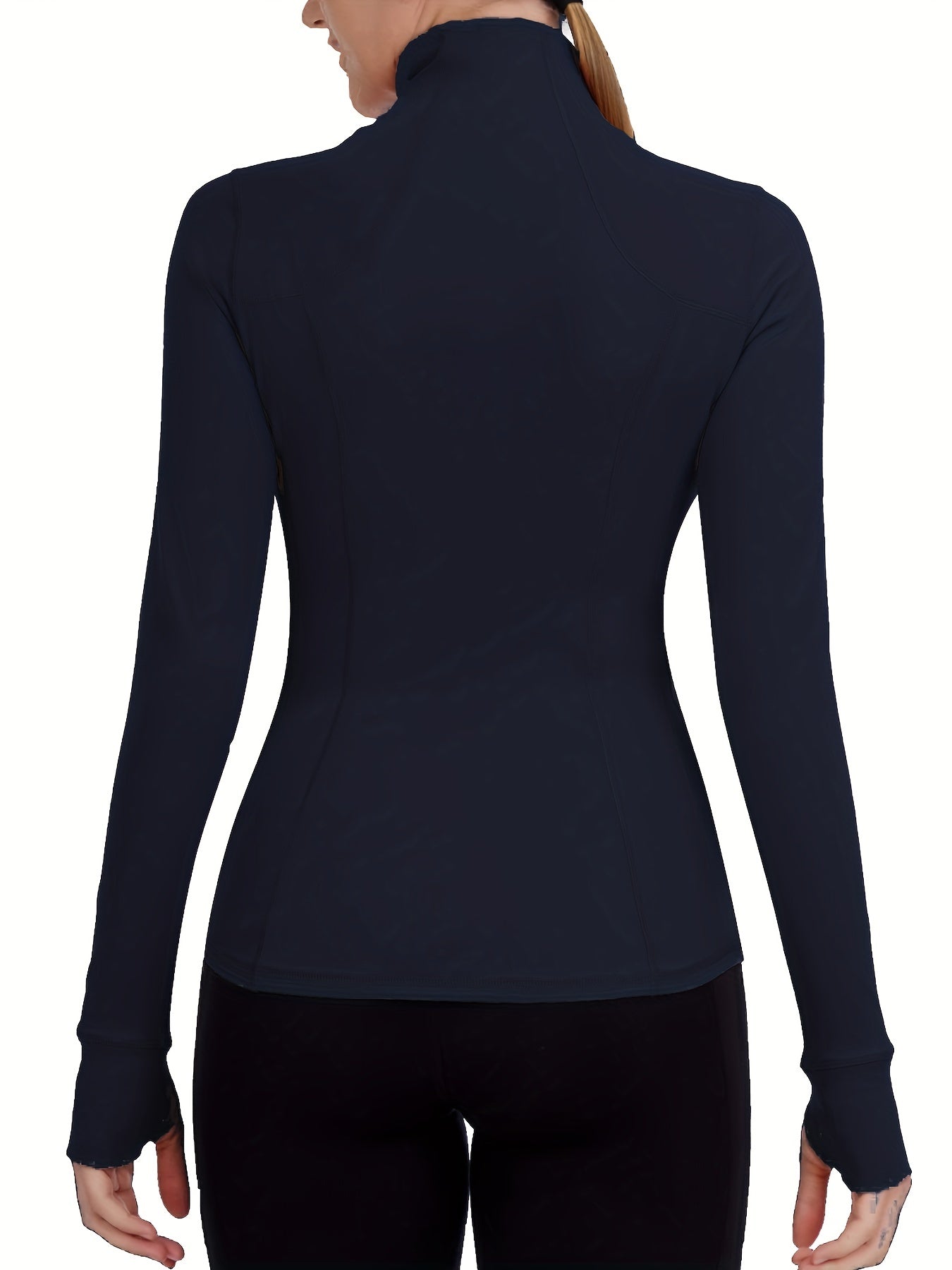 Women's Solid Sports Running Yoga Jacket