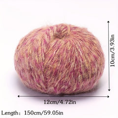 Alpaca Wool Thread for Crocheting & Knitting DIY - Medium Thick Yarn