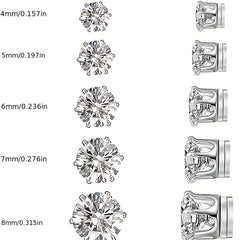 5 Pairs Magnetic Stud Earrings Set for Girls, Stylish Daily Decoration
