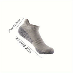 6 Pairs Men's Striped Ankle Socks Stretch Printed