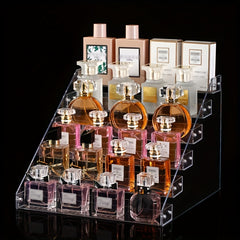 Makeup Storage Rack Transparent Acrylic Organizer for Cosmetics and Nail Polish