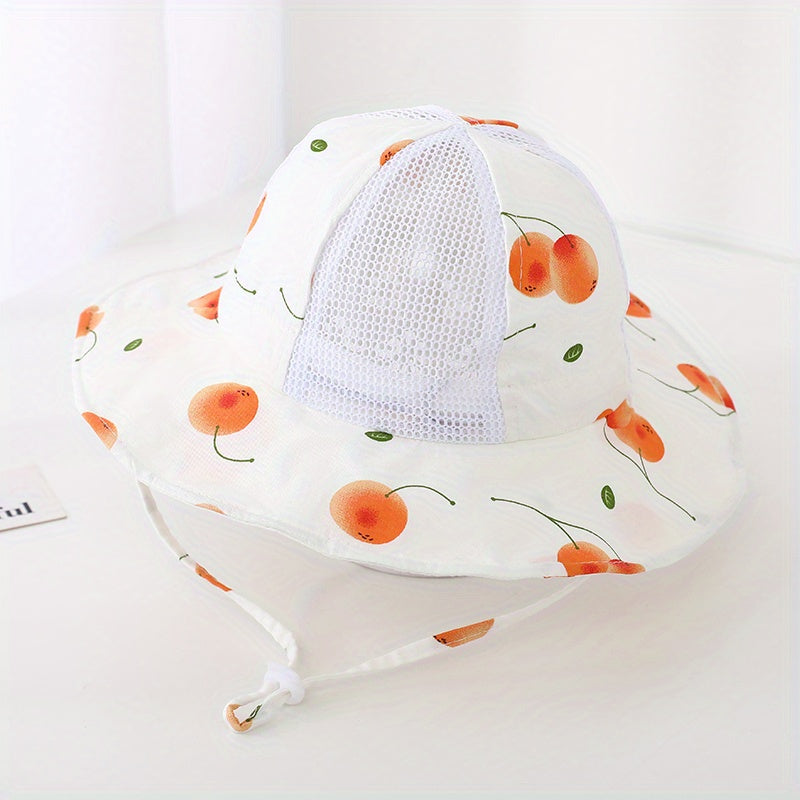 Fruit Print Sunshade Hat Kids Bucket Hat