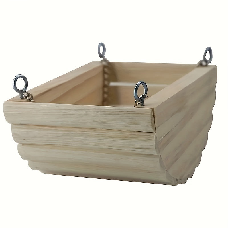 Hamster Wooden Swing Toy Hanging Bed Gerbil Mouse Dwarf Hamster Supplies