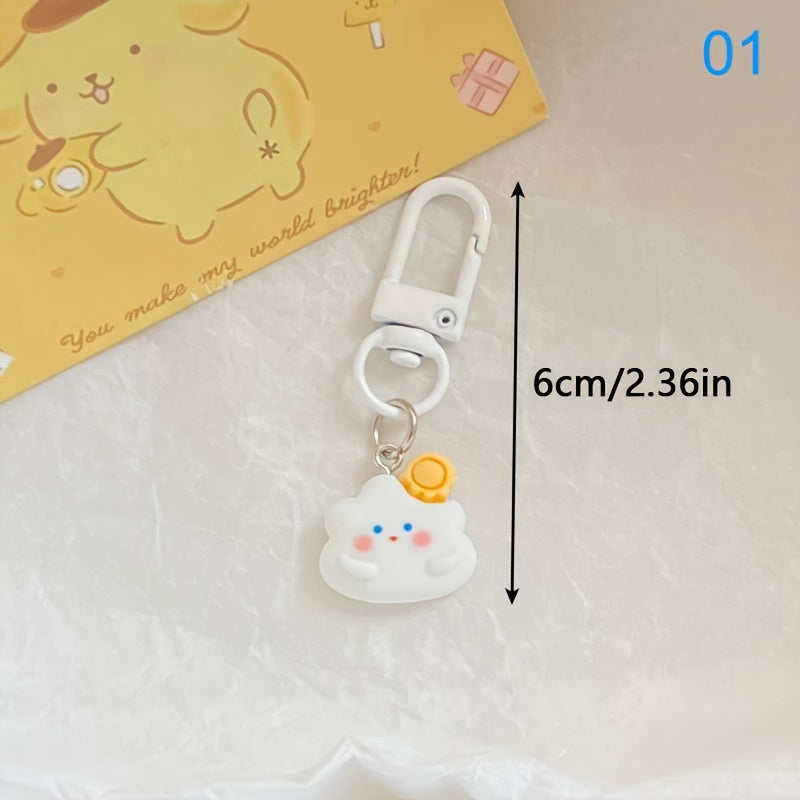 Cloud Sun Moon Keychain Women Handbag Pendant Key Chain Keyring