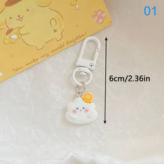 Cloud Sun Moon Keychain Women Handbag Pendant Key Chain Keyring