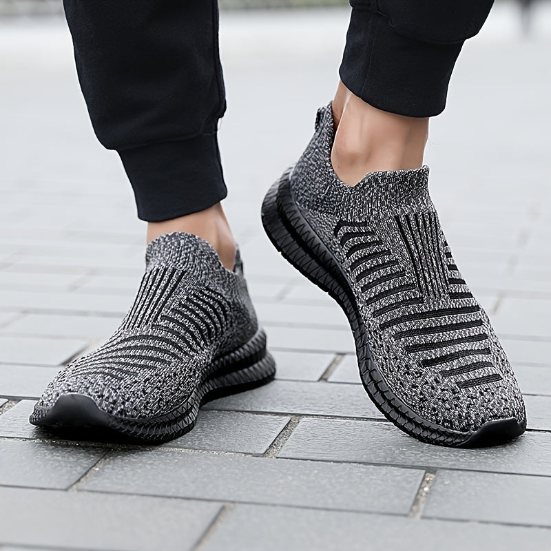 Men's Lightweight Slip-On Running Shoes Breathable Casual Sneakers