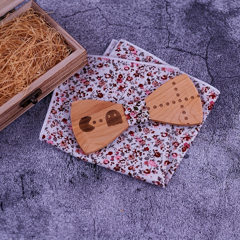 Wooden Carved Bow Tie for the Creative Individual