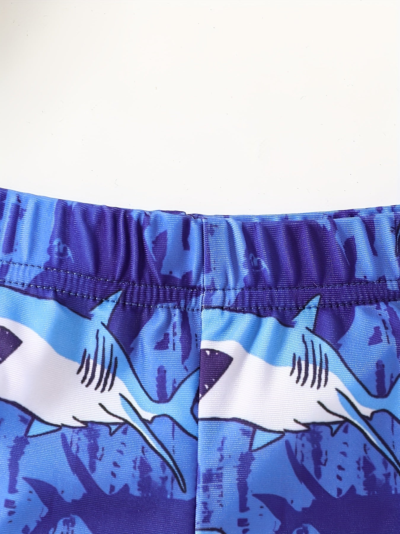 Boys Cartoon Shark Swimming Trunks Beach Vacation Kids Summer Clothes