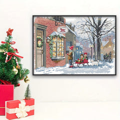 DIY Christmas Wish Cross Stitch Kit - Living Room Decor - Christmas Gift