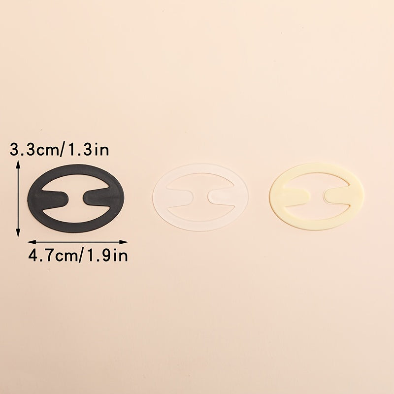 6pcs Invisible Bra Strap Clips Non slip Buckles for Braless Look