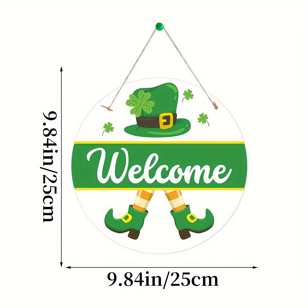St Patrick's Decoration Door Sign Hanging Ornament Irish Outdoor Porch Layout