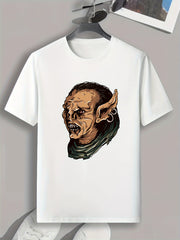 Artistic Painting Print Men's Graphic Tee for Summer