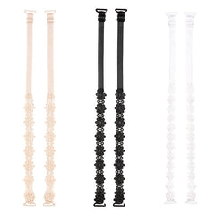 3 Pairs Lace Flower Underwear Straps Sexy All match Anti-slip Bra Straps
