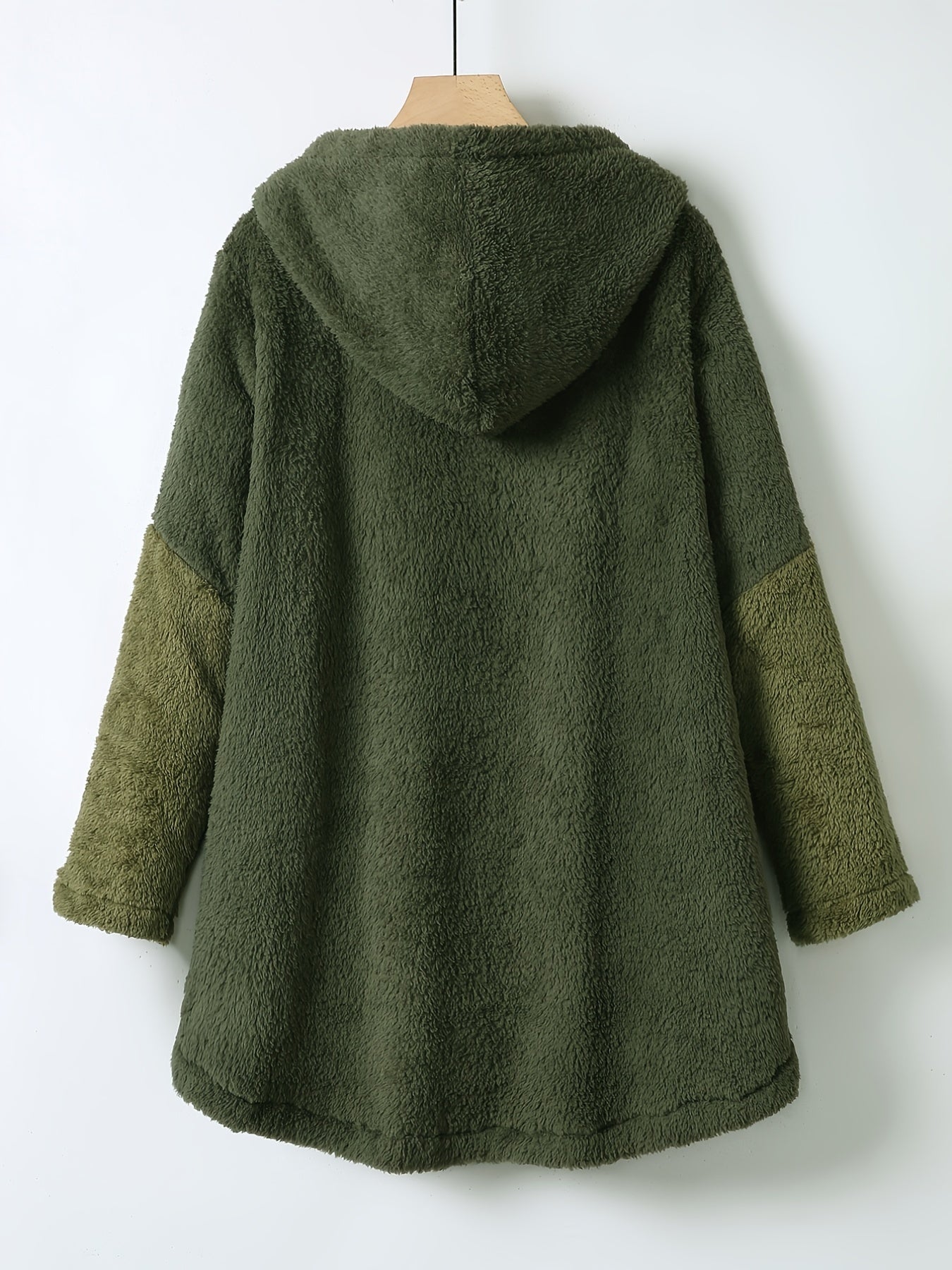 Cat Print Hooded Coat Warm Outerwear For Fall & Winter