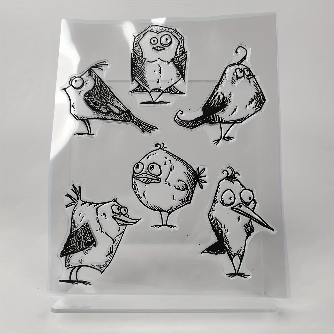 Bird Clear Stamps Scrapbooking Decor Embossing DIY Template Greeting Card