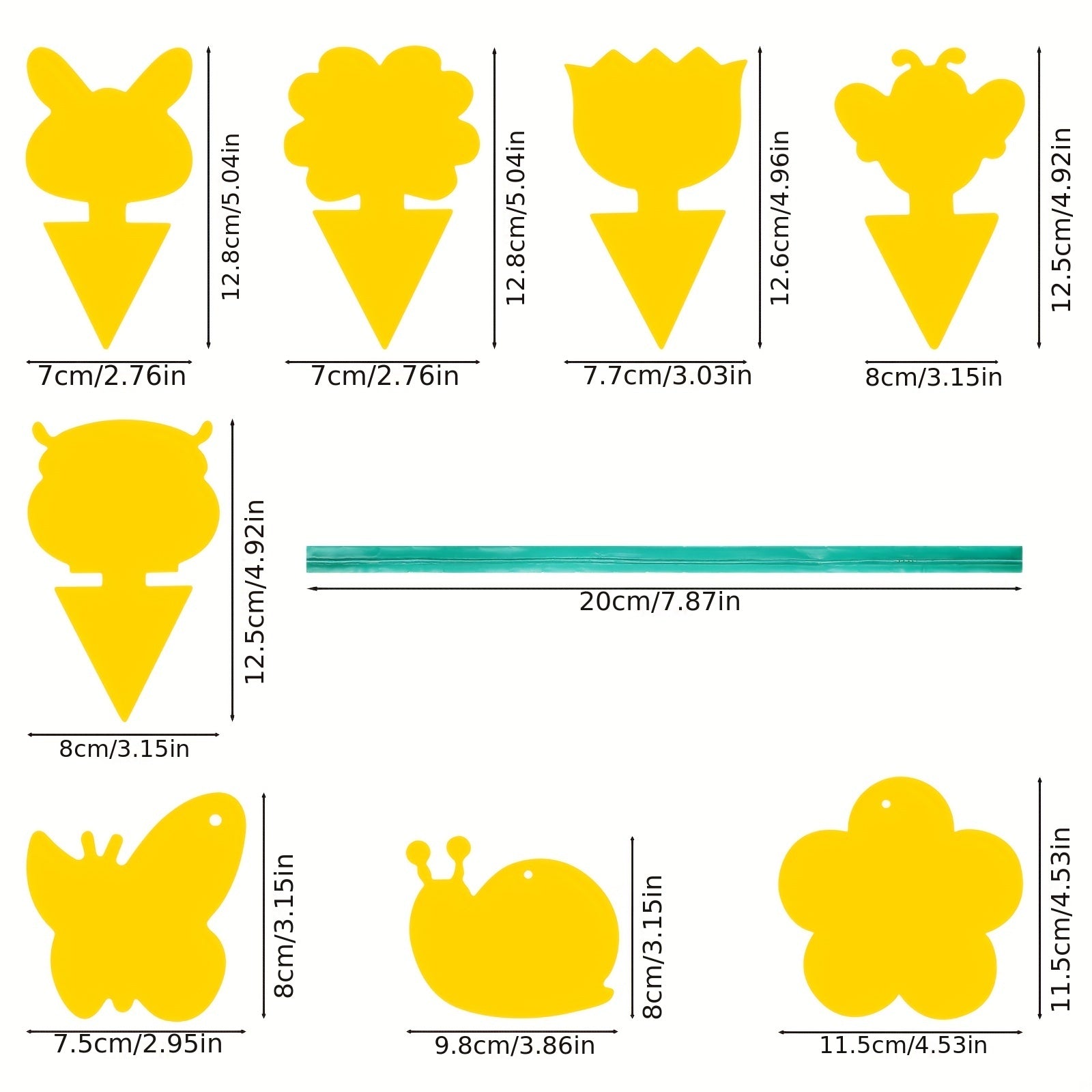 51pcs Yellow Sticker Fly Catcher Mosquito Trap Waterproof Adhesive
