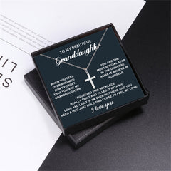 Y2K Small Cross Necklace Christmas Gift for Girls