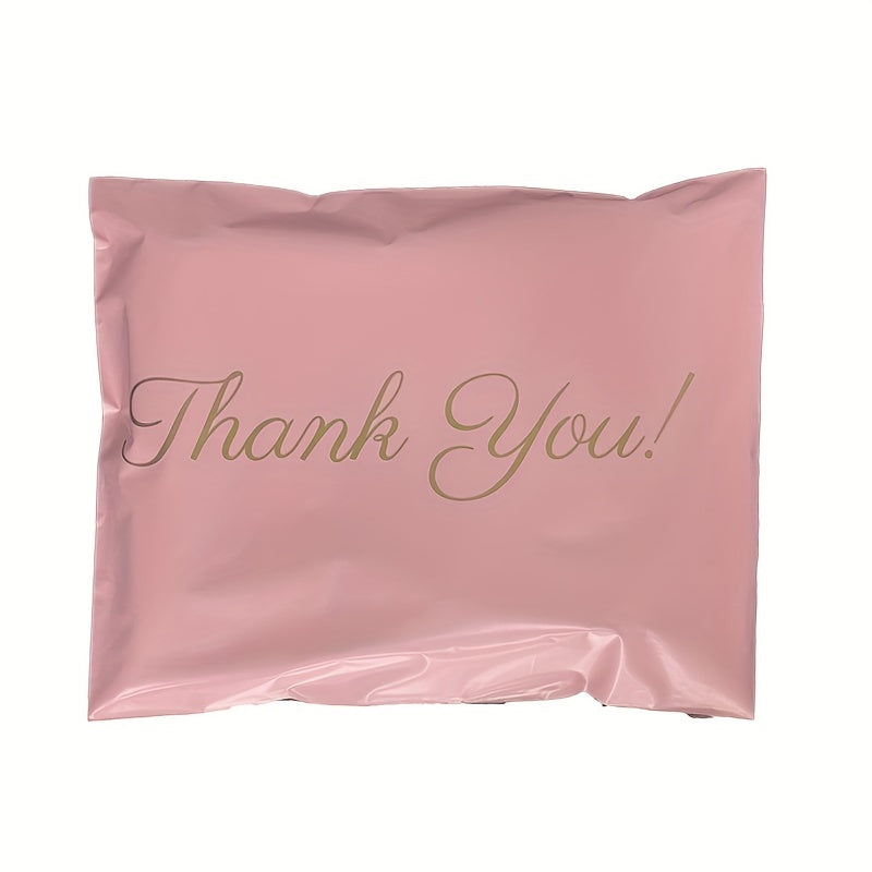 50pcs Printed Thankyou Express Bag Logistics Waterproof Packaging Bag