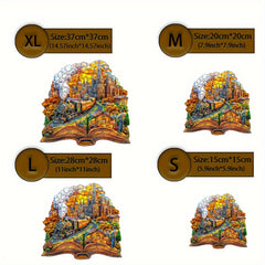 Train Town Wooden Puzzle Animal Toy for Ages 3