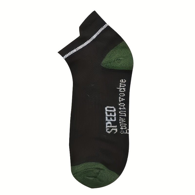 7 Pairs Letter Print Low Cut Sports Socks for Women & Men