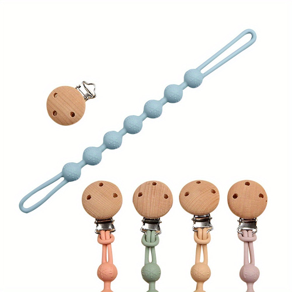 Silicone Pacifier Clip BPA-Free Holder Baby Boy Girl Binky Teether Toy