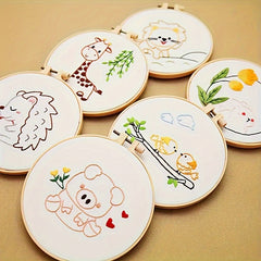 3D Embroidery Kit Animals DIY Cross Stitch Set