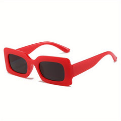 Square Frame Sunglasses Vintage Wrap Around Glasses