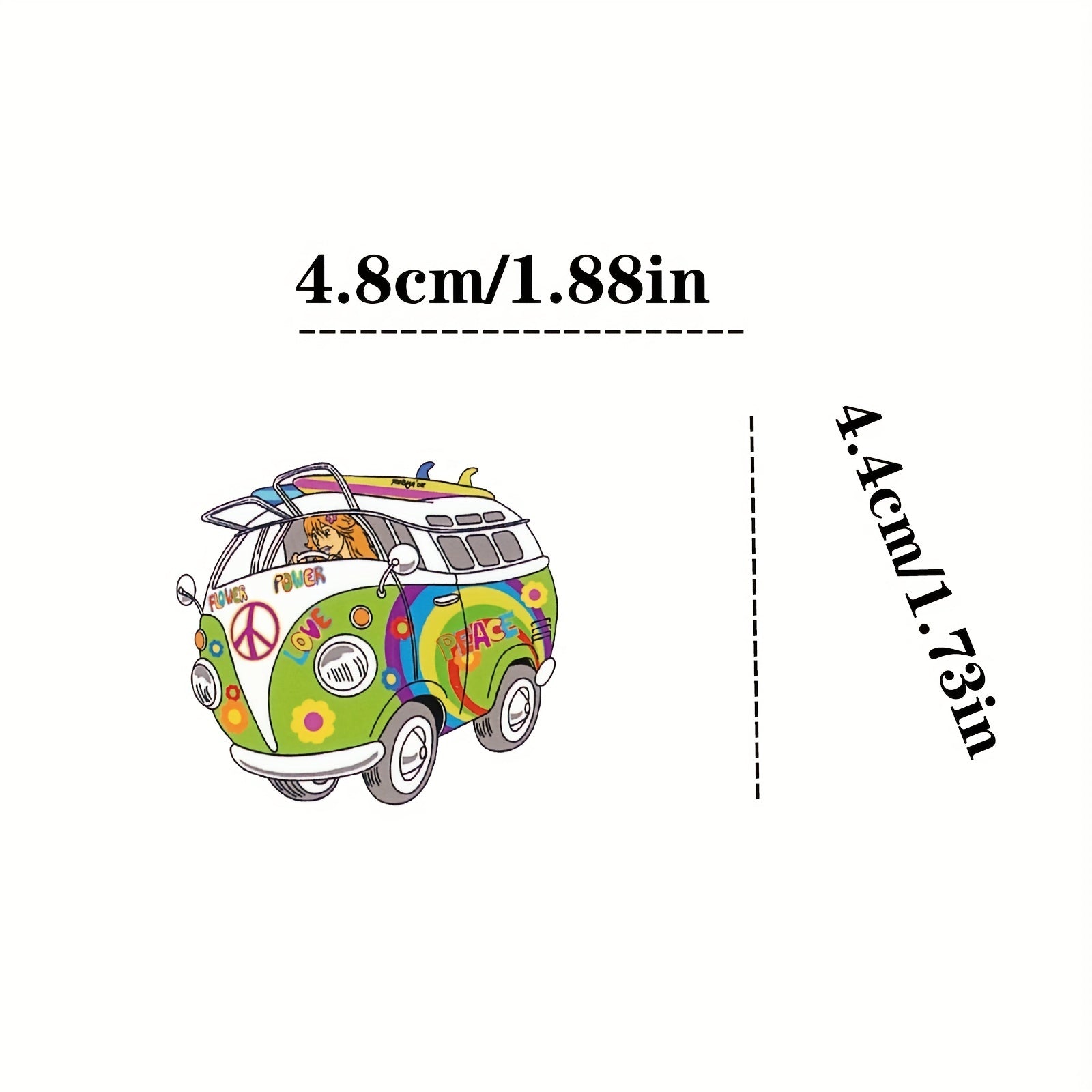 50PCS Psychedelic Hippie Stickers for Teens & Adults