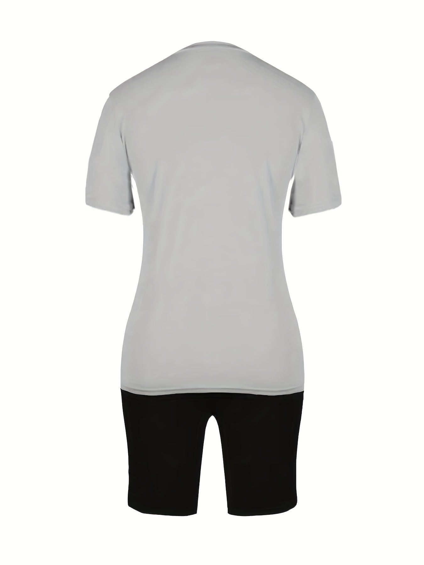 Juneteenth Print Summer Casual T Shirt & Biker Shorts Set