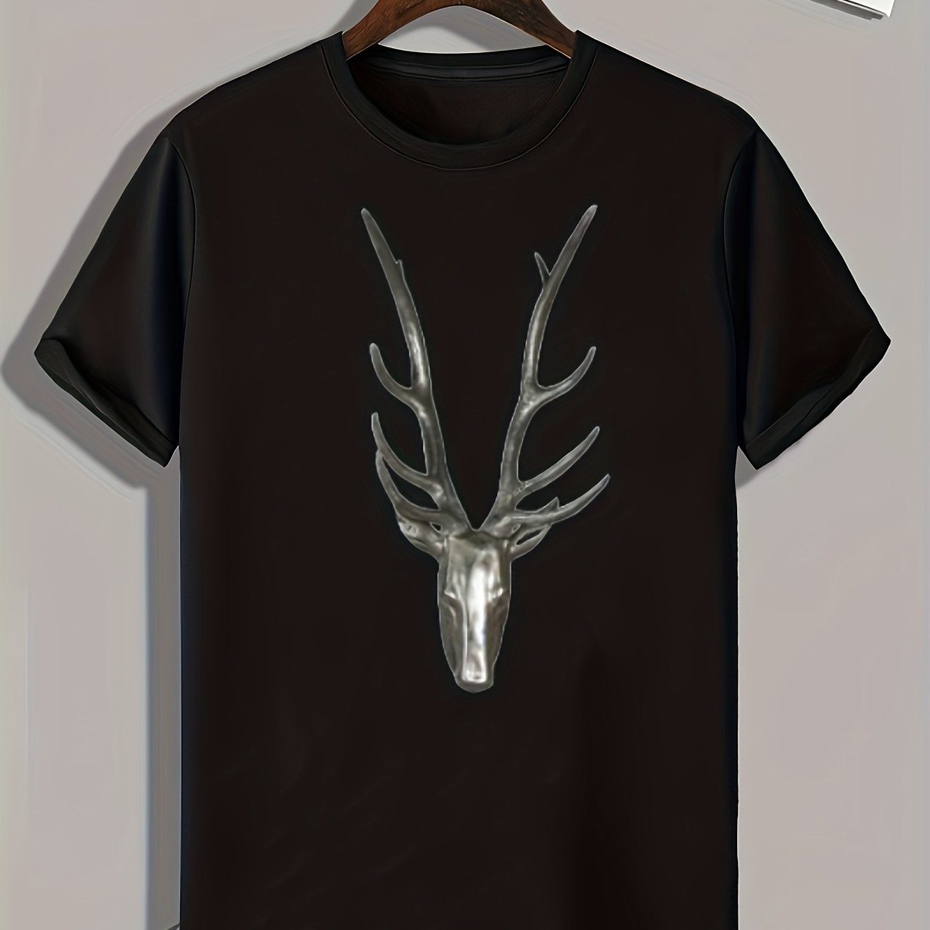 Deer Pattern Men's Sports T-shirt Graphic Tee