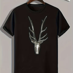 Deer Pattern Men's Sports T-shirt Graphic Tee