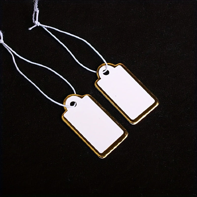 1000pcs Small Labels with String Blank Gift Hang Paper Marking Tag