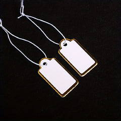 1000pcs Small Labels with String Blank Gift Hang Paper Marking Tag