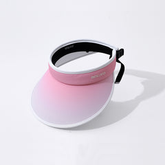 Girls Gradient Visor Wide Brim Sun Hats for Summer