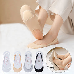 4 Pairs Hollow Out Invisible Suspender Socks Women's Stockings